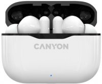 Canyon TWS-3 Bluetooth sportovní sluchátka s mikrofonem, bílá
