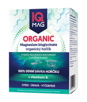IQ Mag ORGANIC Magnesium+B6, organický hořčík tobolky 90 tobolek