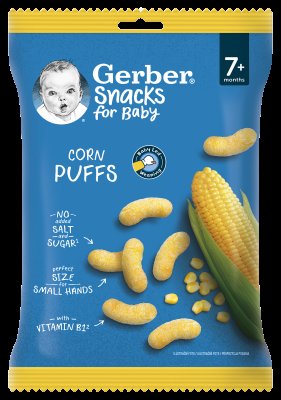 Gerber Snacks kukuřičné křupky 28 g