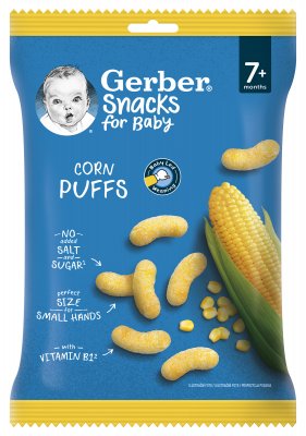 Gerber Snacks kukuřičné křupky 28 g