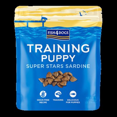 Fish4Cats Training Puppy, Tréninkové pamlsky pro štenátka sardinka 150 g Fish4Cats Training Puppy, Tréninkové pamlsky pro štenátka sardinka 150 g