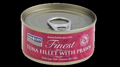 Fish4Cats Konzerva pro kočky Finest tuňák s krevetami 70 g