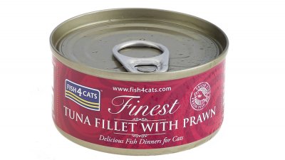 Fish4Cats Konzerva pro kočky Finest tuňák s krevetami 70 g