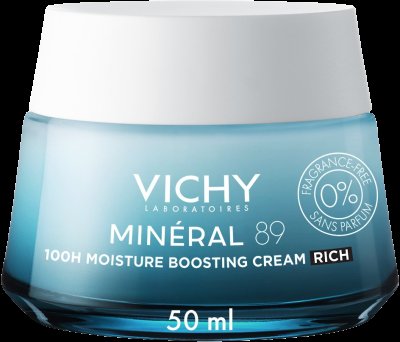 Vichy Mineral 89 100H Krém pro podporu hydratace s výživnou texturou 50 ml