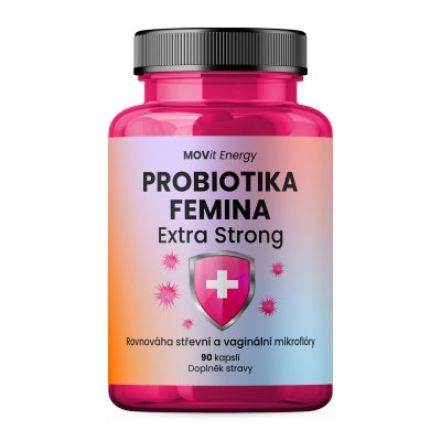 MOVit Energy Probiotika FEMINA, EXTRA STRONG 90 kapslí