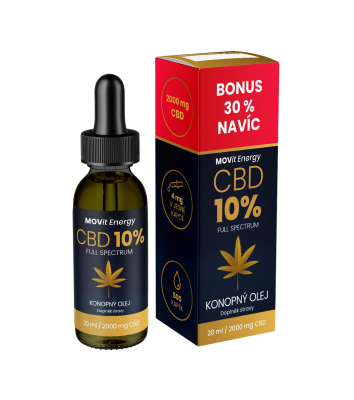 MOVit Energy CBD 10% Full Spectrum konopný olej 20 ml