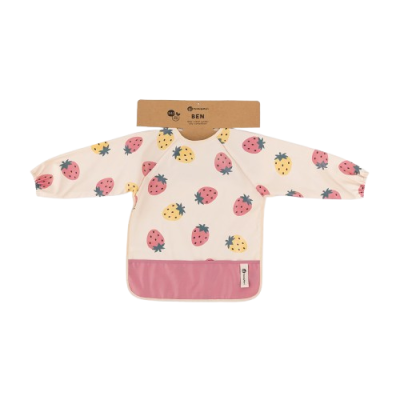 Petite&Mars Bryndák s dlouhým rukávem Ben Beige Strawberies