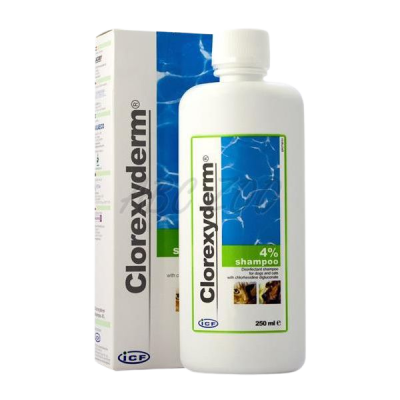 Clorexyderm 4% Dezinfekční šampon pro psy a kočky 250 ml