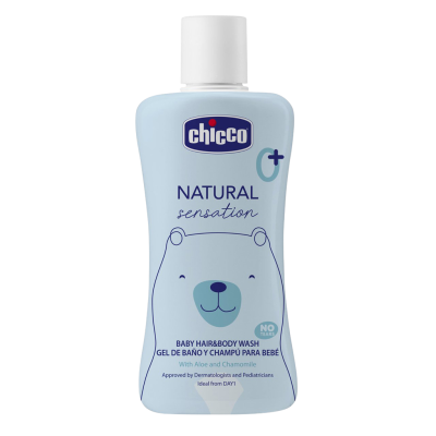 Chicco Natural Sensation Šampon na vlasy a tělo s aloe a heřmánkem 0m+, 200 ml Chicco Natural Sensation Šampon na vlasy a tělo s aloe a heřmánkem 0m+, 200 ml