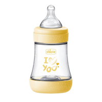 Chicco Lahev kojenecká Perfect5 silikon, žlutá 150 ml