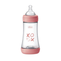 Chicco Lahev kojenecká Perfect5 silikon, růžová 240 ml