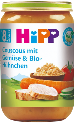 HIPP BIO Kuskus se zeleninou a kuřecím masem 220 g