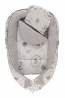 Bomimi HAGI Hnízdečko s polštářkem soft, koloušek šedá