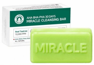 SOME BY MI AHA BHA PHA 30 Days Miracle Cleansing Bar Čisticí mýdlo na obličej s AHA/BHA/PHA kyselinami 95 g