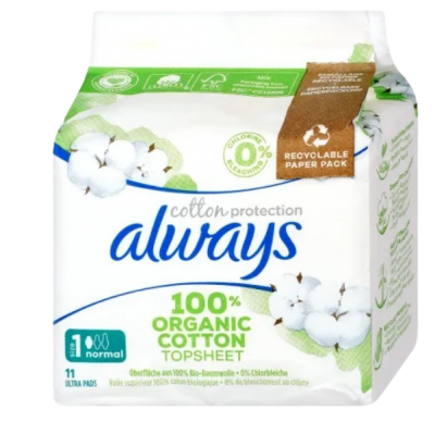 Always Cotton Protection vložky Ultra normal 11 ks