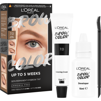 L'Oréal Paris Brow Color 7.0 Dark Blond semi-permanentní barva na obočí