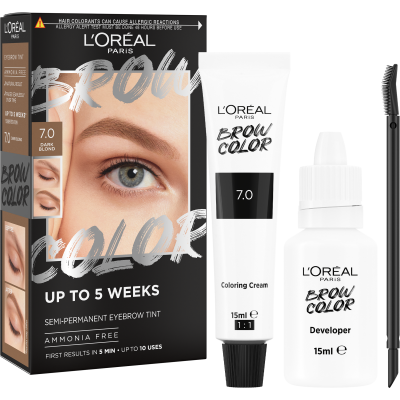 L'Oréal Paris Brow Color 7.0 Dark Blond semi-permanentní barva na obočí