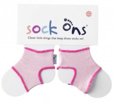 SOCK ONS Držák ponožek Classic, Baby růžová 0-6 m