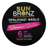 Vivaco SUN BRONZ Opalovací máslo s rozjasňujícími glitry SPF 6 100 ml