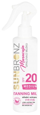 Vivaco Sun Bronz Opalovací mléko OF20 maracuja 200 ml