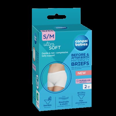 Canpol babies Těhotenské a poporodní kalhotky 2v1 S/M 2 ks