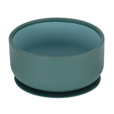 Petite&Mars Miska dvoubarevná silikonová Take&Match Misty Green 6m+