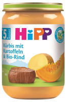 HiPP BIO Dýně, brambory a hovězí maso 190 g