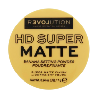 Revolution Relove HD Super Matte transparentní fixační pudr s matným efektem Banana 7 g