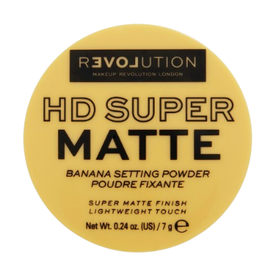 Revolution Relove HD Super Matte transparentní fixační pudr s matným efektem Banana 7 g