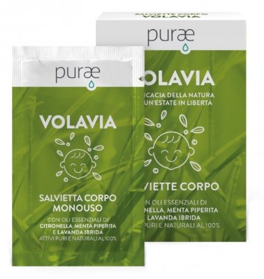 Purae Volavia Tělové ubrousky proti komárům BIO 12 x 3 ml