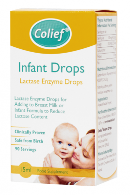 Colief Infant Drops Lactase Enzyme kapky do mléka proti kolice 15 ml