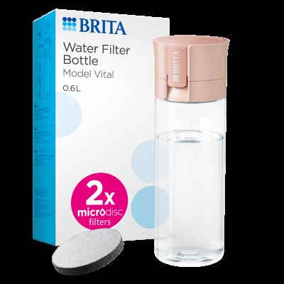 Brita Fill&Go Vital filtrační láhev na vodu broskvová, 0,6l 2024
