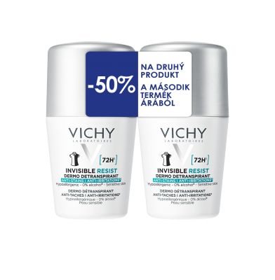 LA ROCHE-POSAY Vichy Invisible Resist 72h Antiperspirant unisex 2 x 50 ml