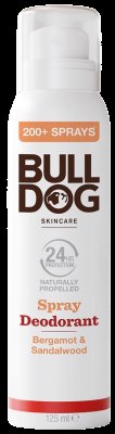 BULLDOG Bergamot & Sandalwood Spray Deodorant 125 ml
