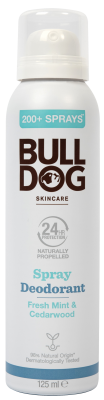 BULLDOG Fresh Mint & Cedarwood Spray Deodorant 125 ml