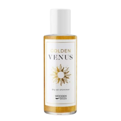 WOODENSPOON Třpytivý suchý olej Golden venus 100 ml