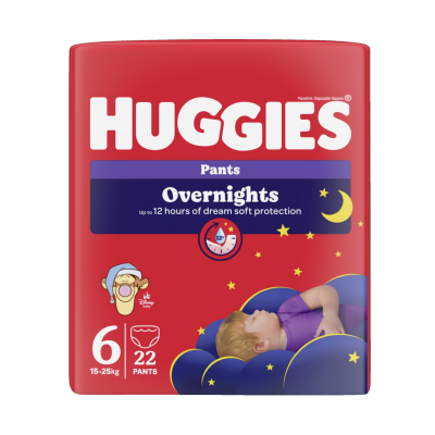 HUGGIES Overnights Pants 6, 22 ks