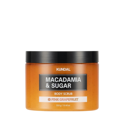 KUNDAL Macadamia&Sugar Body Scrub přírodní tělový peeling s vůní Grapefruitu 550 g