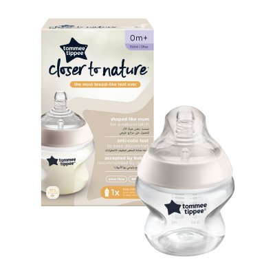 TOMMEE TIPPEE CTN Kojenecká Lahev ANTI-COLIC Pomalý Průtok 0m+ 150 ml