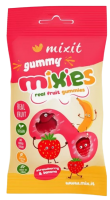 MIXIT Gummy Mixies Jahoda & banán - přírodní želé bonbóny 35 g