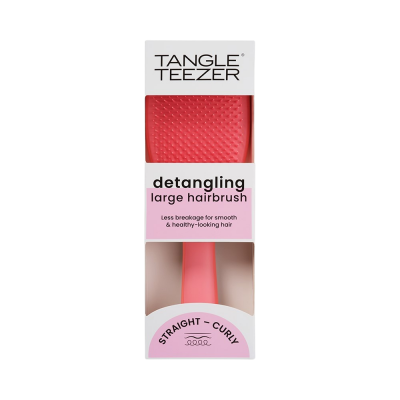 TANGLE TEEZER The Ultimate Detangler Large Straight - Curly Salmon Pink