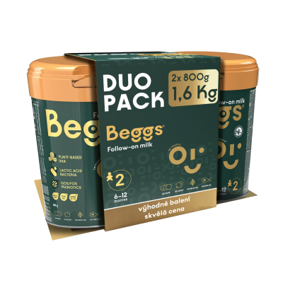 BEGGS 2 pokračovací mléko 2 x 800 g