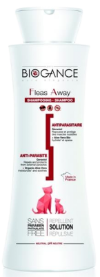 BIOGANCE Fleas away cat antiparazitní šampon 250 ml