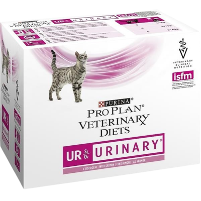 PURINA PPVD Feline - UR St/Ox Urinary Salmon kapsička 10 x 85 g