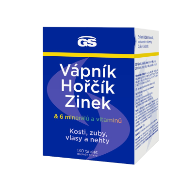 GS Vápník, hořčík, zinek 130 tablet