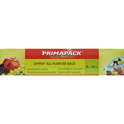 Primapack Zipper víceúčelové sáčky 3 l, 10 ks