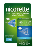 NICORETTE Mint 4 mg lisované pastilky, 40 pastilek