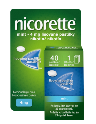 NICORETTE Mint 4 mg lisované pastilky, 40 pastilek