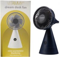 VITAMMY Dream desk fan, USB mini stolní ventilátor, černý