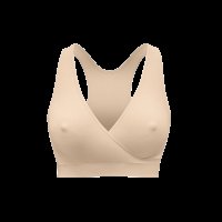 MEDELA Noční těhotenská a kojicí podprsenka Keep Cool béžová L